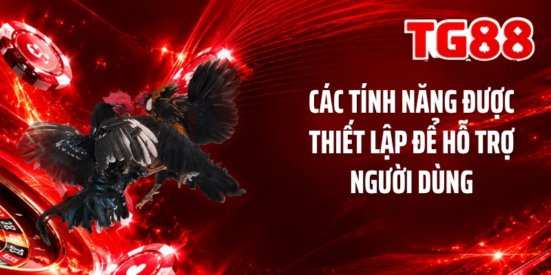 Các tính năng được thiết lập để hỗ trợ người dùng