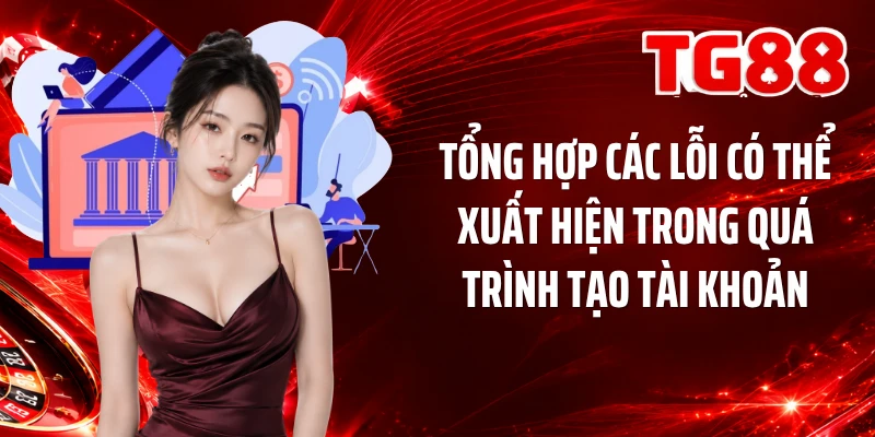 Tổng hợp các lỗi có thể xuất hiện trong quá trình tạo tài khoản