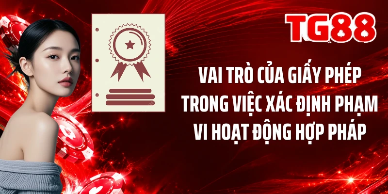 Vai trò của giấy phép trong việc xác định phạm vi hoạt động hợp pháp